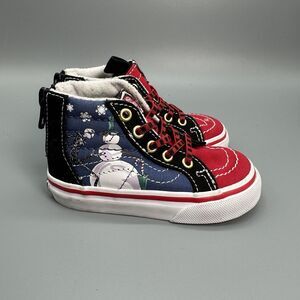 Vans Sk8-Hi Zip Toddler Size 5 Shoes Disney Nightmare Before Christmas Town Jack
